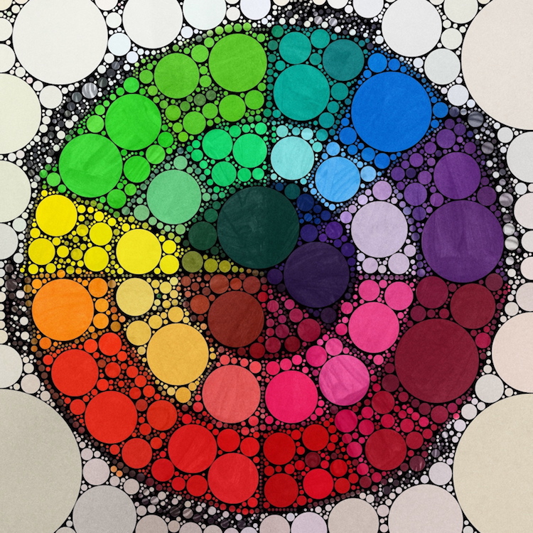 cercle chromatique colorer-esprit-mandala