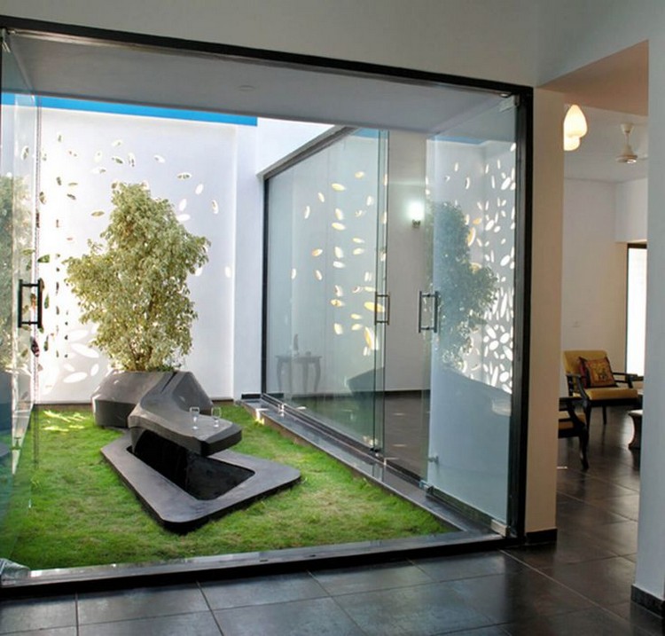 jardin-intérieur-idées-sculpture-design