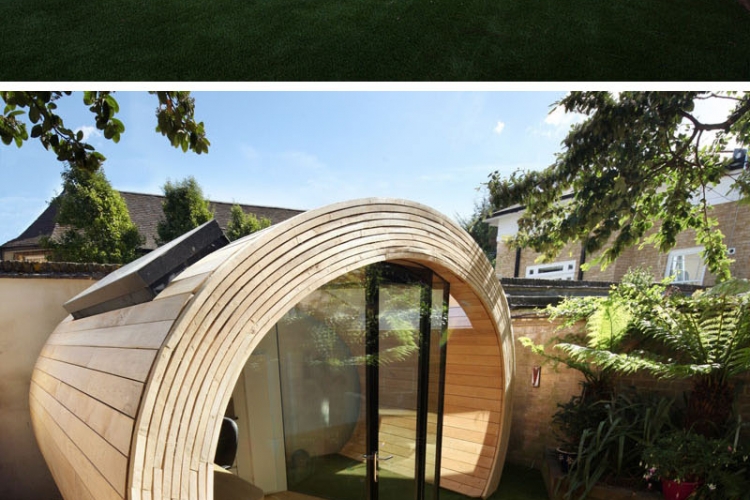 Maison de jardin habitable- 14 abris aménagés en bureaux ou coins-repos