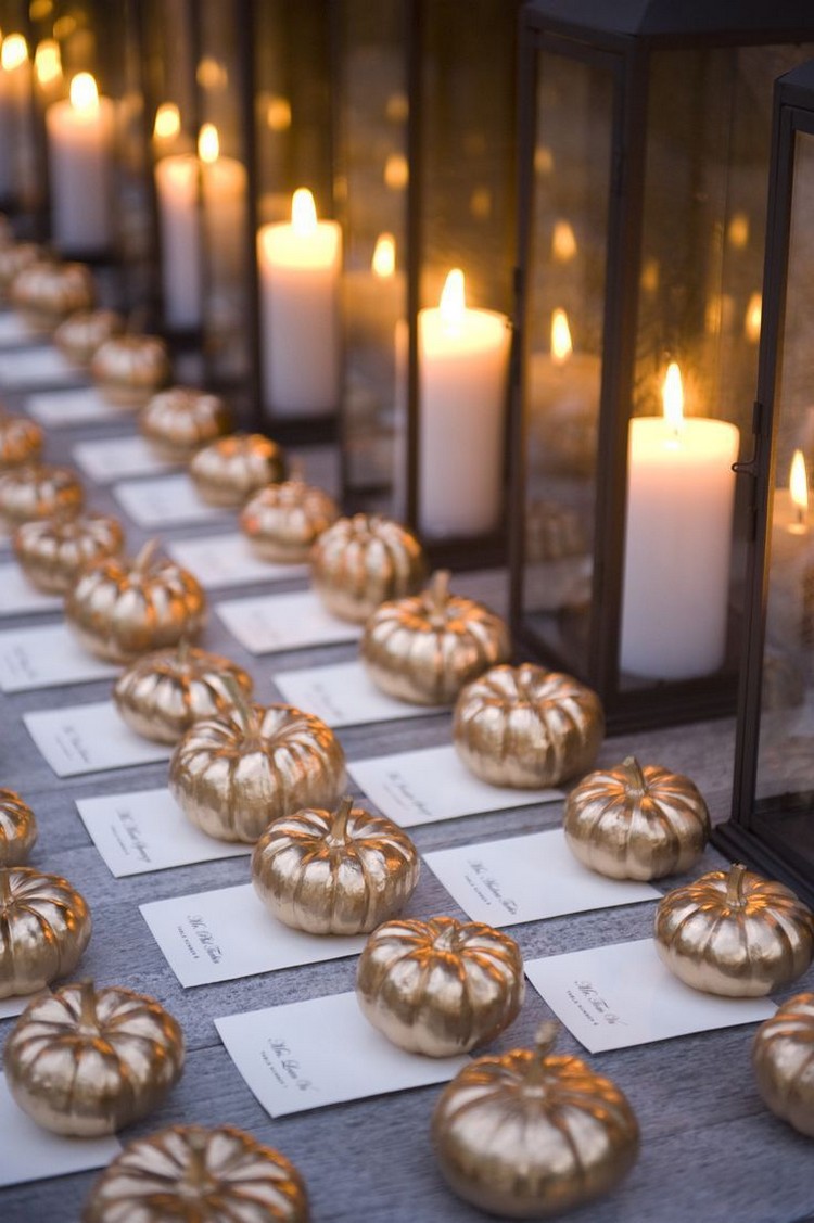 marque place mariage automne-halloween