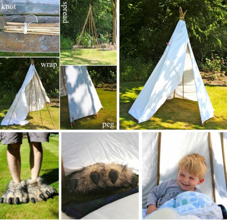 tipi indien jardin-jeux-enfant-plein-air