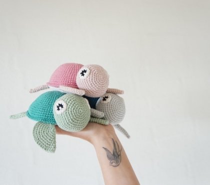 activité-manuelle-crochet-amigurumi-tortues-déco