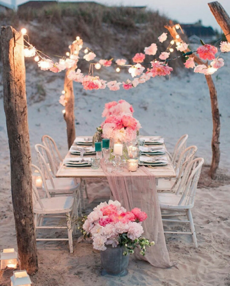 mariage-plage-bohème-idées-décoration-florale