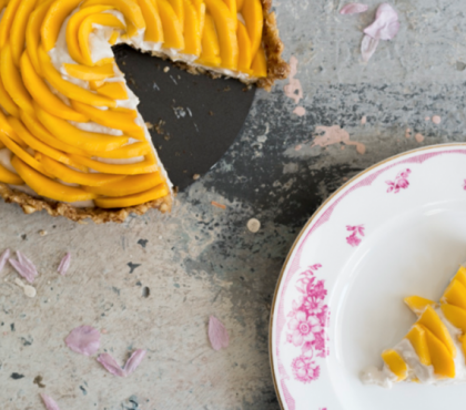 recette-gateau-anniversaire-vegan-tarte-mangue-crème-noix-cajou