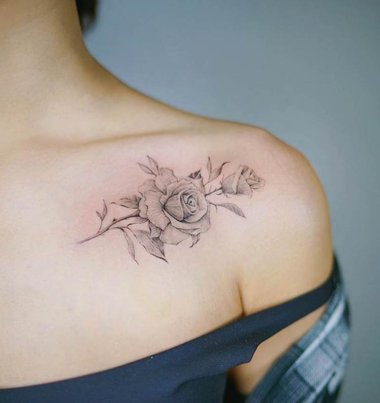 Signification tatouage rose femme, styles et tendances