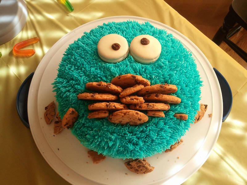 cake design décoration-macaron-le-glouton-Cookie-Monster
