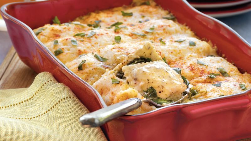 idée repas rapide et simple lasagne-ravioli