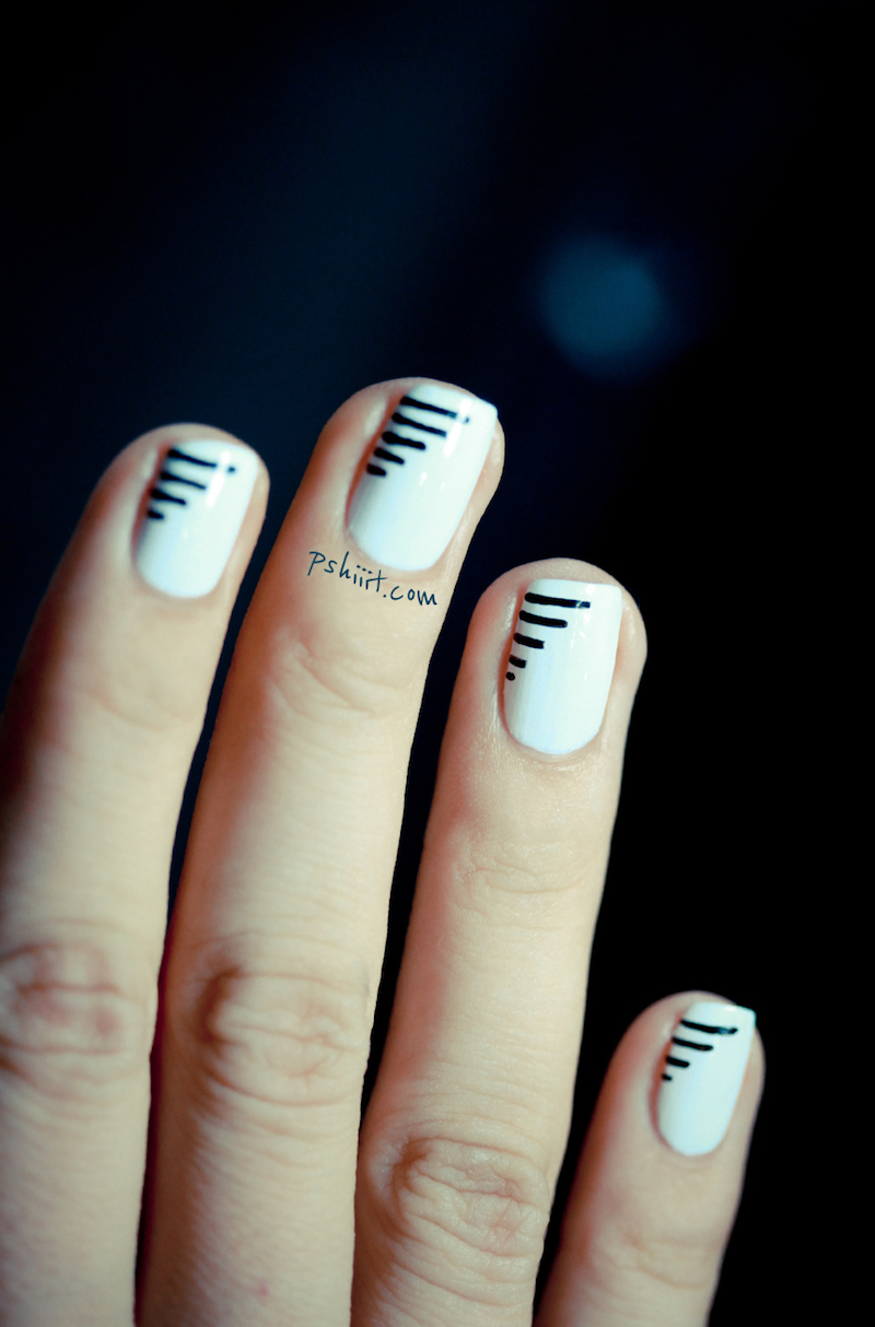 nail-art-facile-ongles-courts-blanc-noir