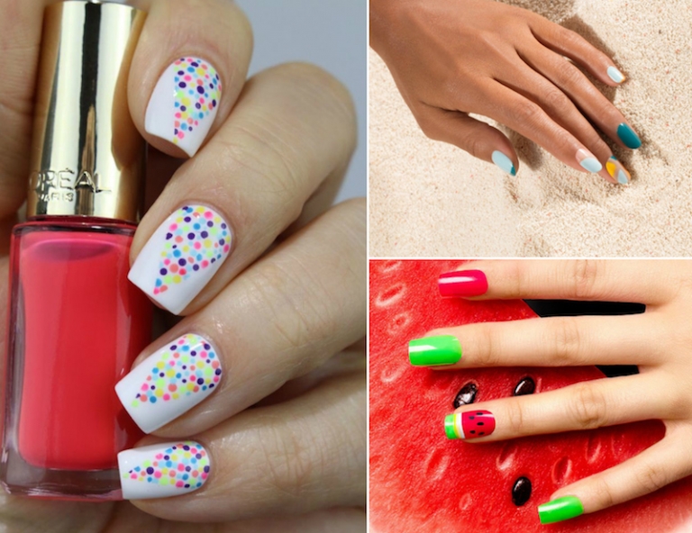 Nail Art Facile Ongles Courts Motifs Simples Mais