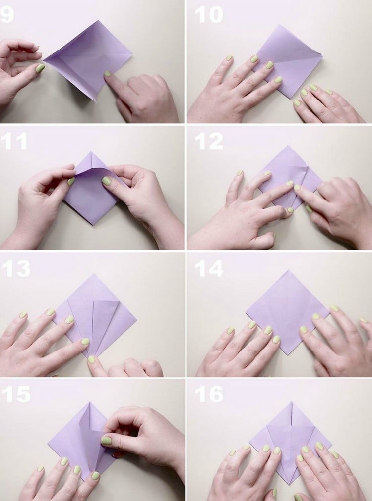 origami-facile-fleur-origami-lys-instructions-pliages-étapes