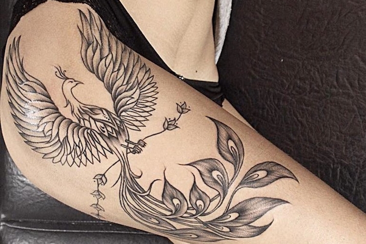Tatouage phoenix femme – motifs et signification du phénix tatouage