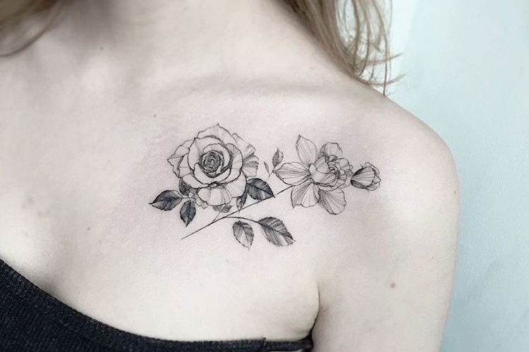 Sitemapcdatahttpsmodeinf Inetcomtatouage Clavicule Femme Rose