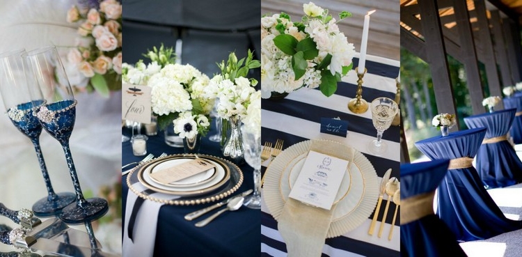 Thème mariage bleu et or, créez une cérémonie emprunte de noblesse!