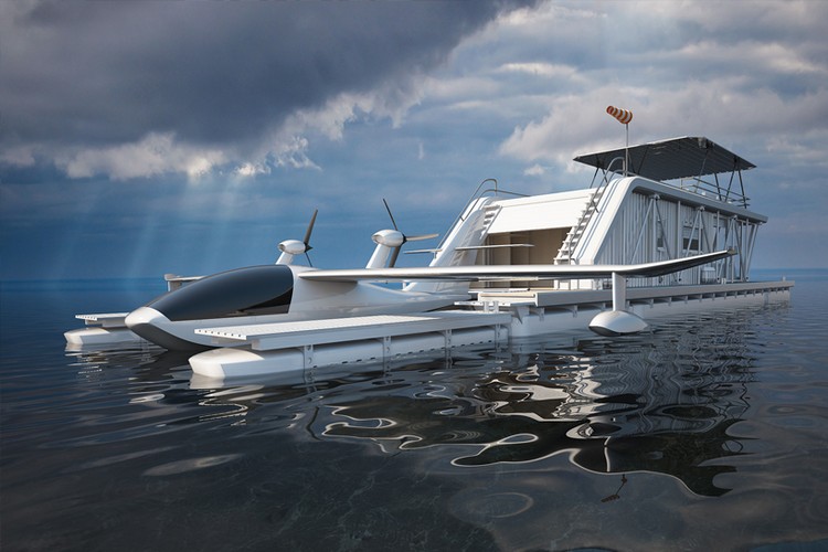 bateau maison hydravion-projet-écologique