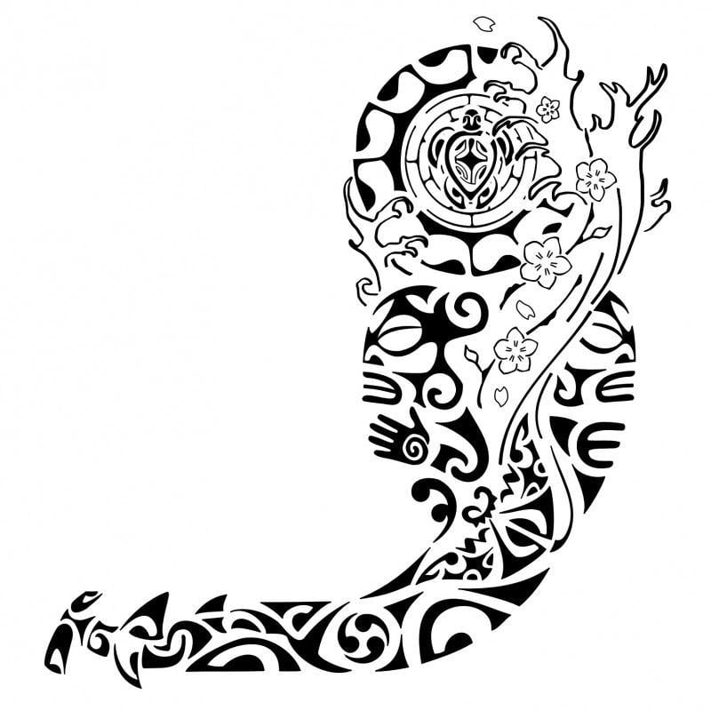 dessin-tatouage-maori-manchette-homme