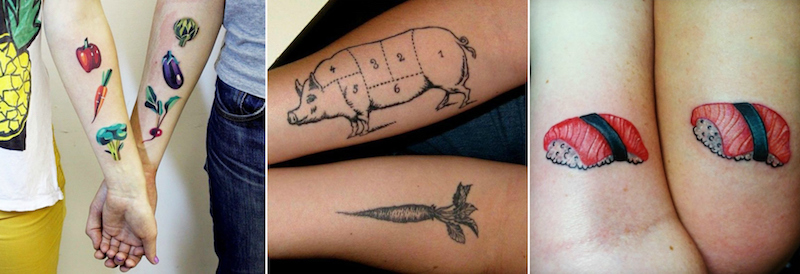 drôles-tatouages-couples-bon-vivants-amateurs-nourriture