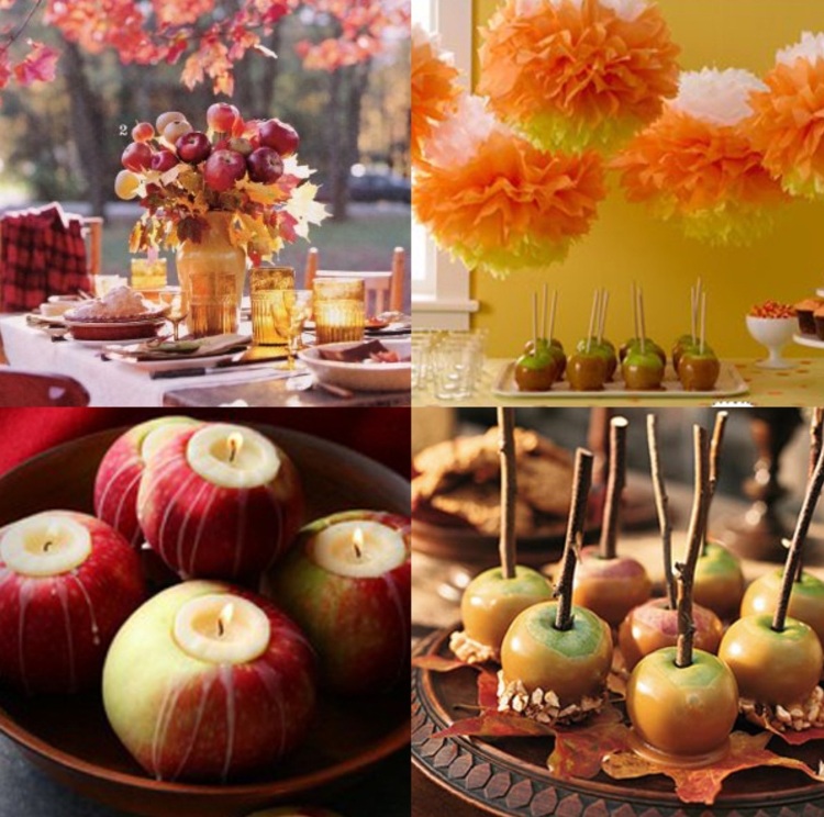 décoration-thème-automne-idées-piquets