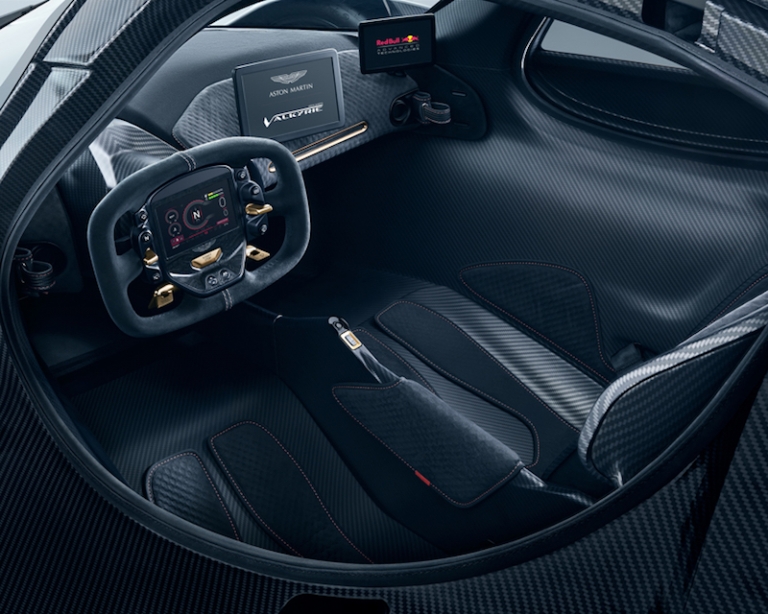 habitacle de la Aston Martin valkyrie-hyper-voiture