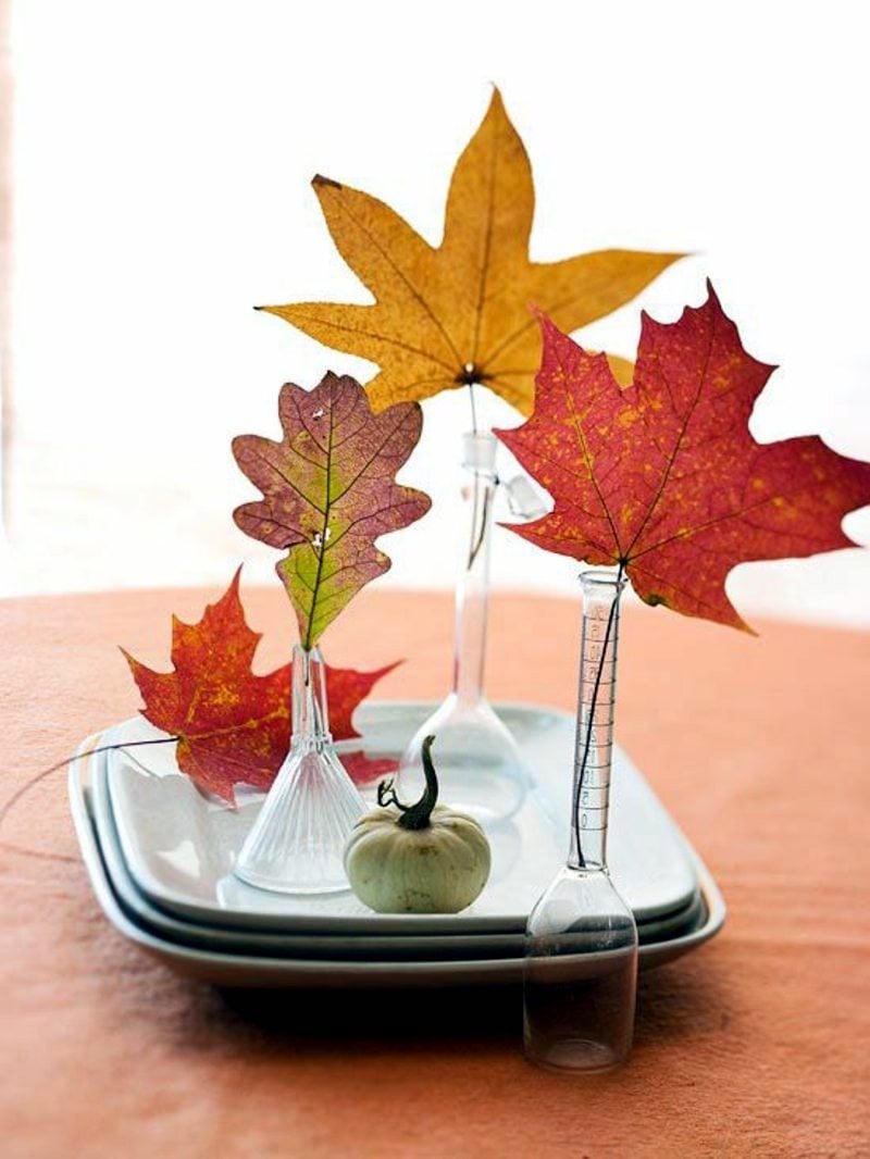 idées loisirs créatifs automne-décoration-table