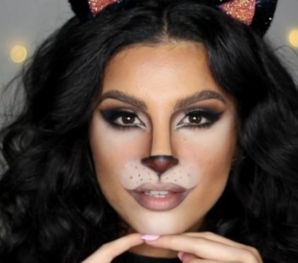 maquillage-chat-femme-sexy-fête-Halloween