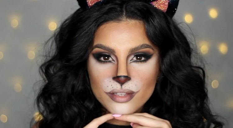 maquillage-chat-femme-sexy-fête-Halloween