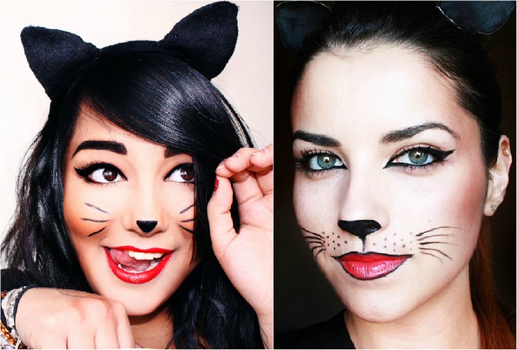 maquillage chat femme sexy-halloween
