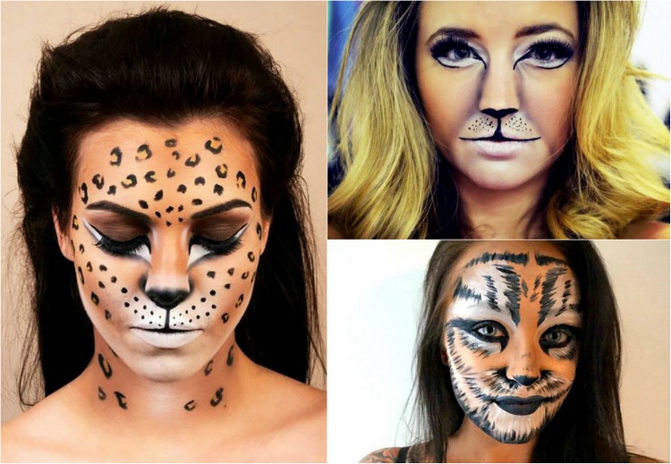 maquillage-félin-halloween-léopard-tigresse-lionne