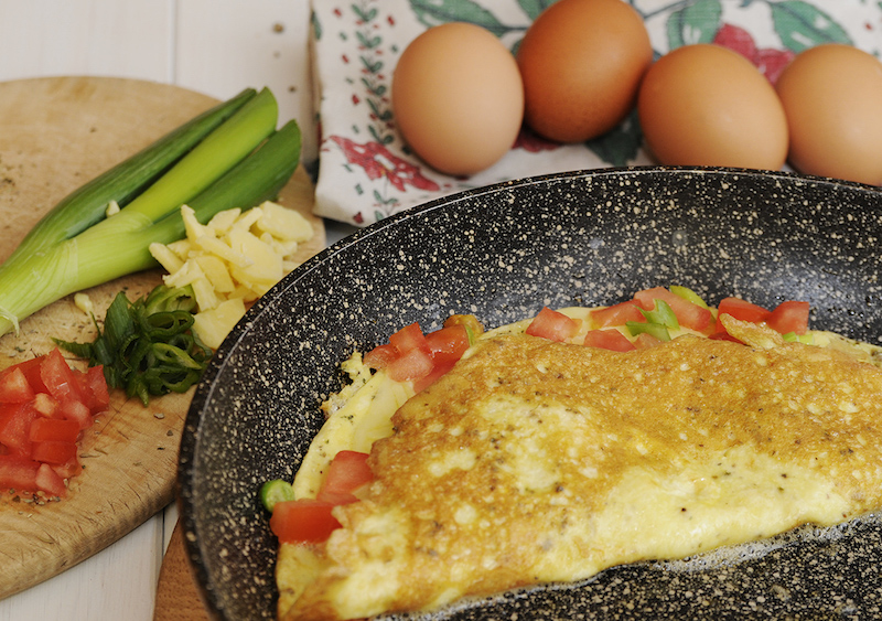 recettes-saines-simples-omelette-tomates-concassées