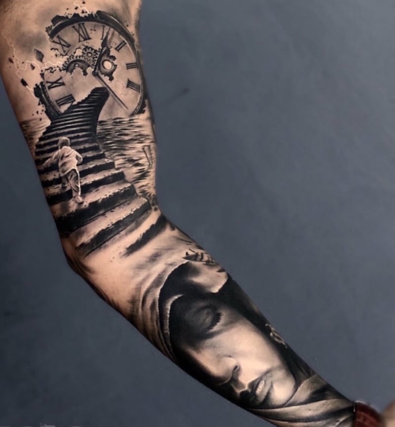 tatouage-3d-manchette-ombrages-complexes