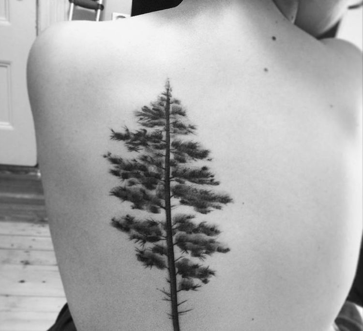 tatouage-arbre-grand-tatouage-dos-femme-pin-noir