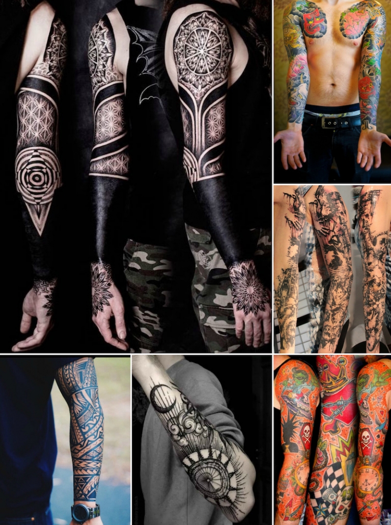 tatouage bras homme - 50-idées-styles-variés