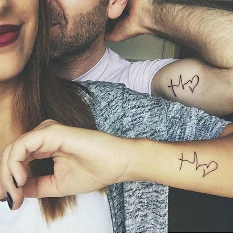 tatouage-couple-intérieur-avant-bras-biceps-amour-love
