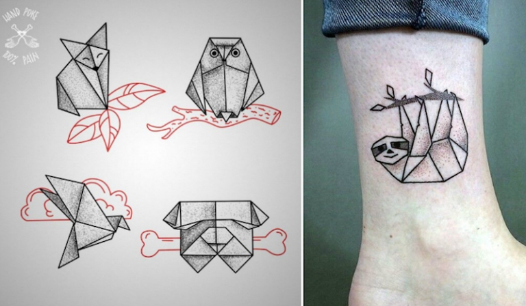 tatouage-origami-dot-work-dessins-réalisation