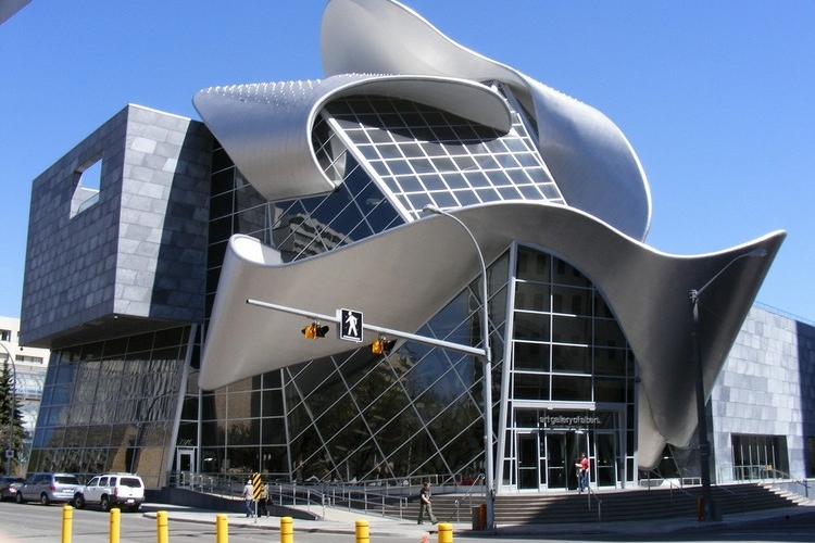 architecture-déconstructiviste-Art-Gallery-au-Canada-par Frank-Gehry