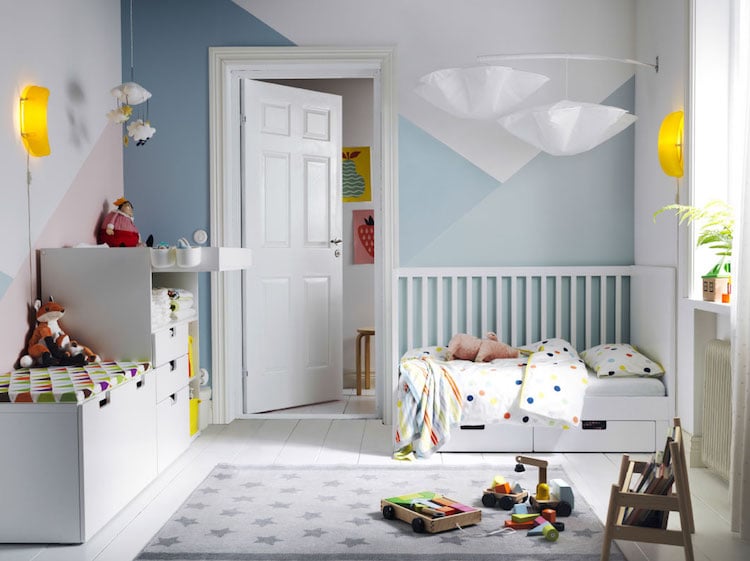 chambre-enfant-IKEA-idée-meubles-luminaires