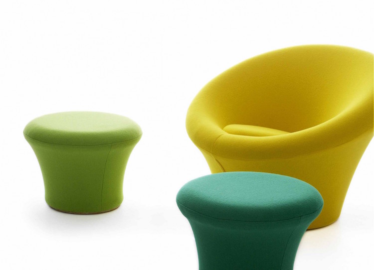 fauteuil-enfant-repose-pieds-Artifort-mushroom-footstool