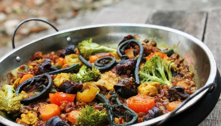 recette-escargot-paella-valencienne-légumes