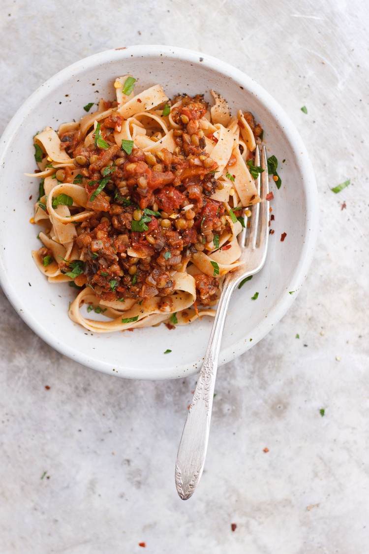 recette-pasta-jamie-oliver-lentilles-épices-bolognese