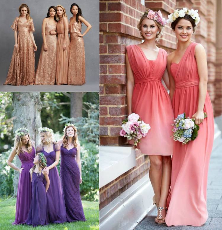 choix de robes demoiselles d'honneur