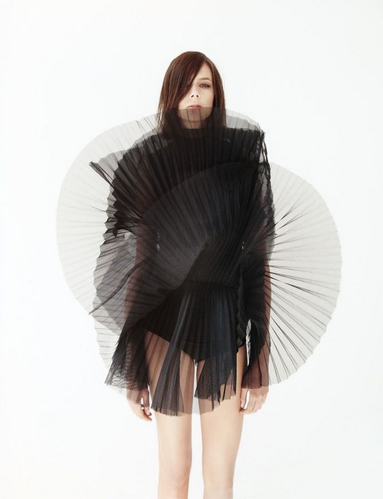 tendance-fashion-origami-robe-noire-style