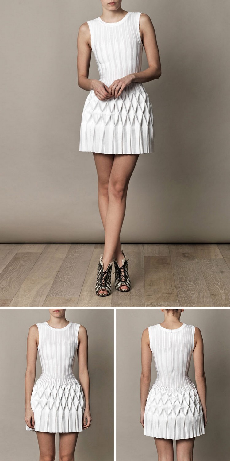 tendance-fashion-origami-robe-simple-blanche-art-pliage