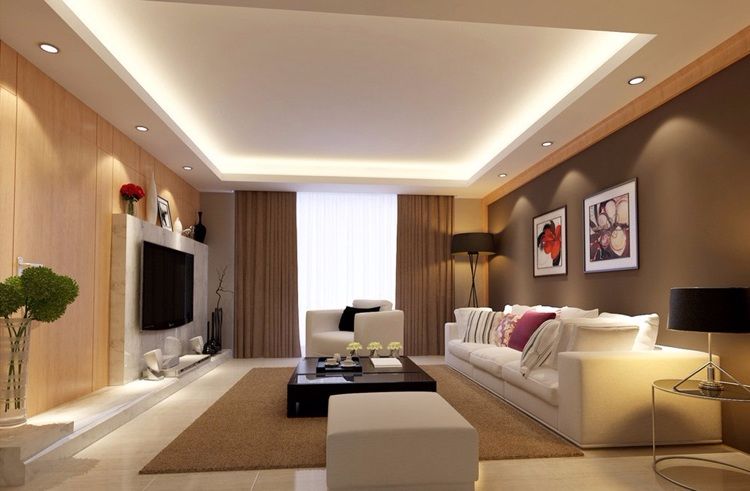 éclairage-indirect-plafond-salon-luminaire-ambiance-conviviale