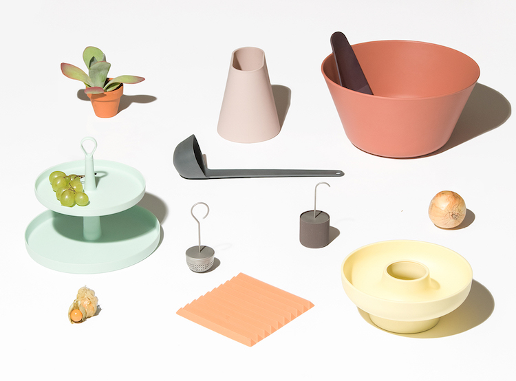 accessoires cuisine design tons pastel mats Sight Unseen via Ommo