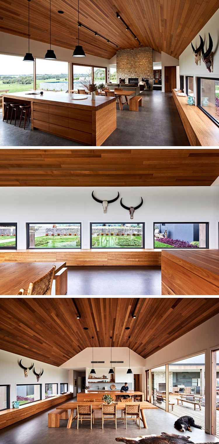 aménagement intérieur maison campagne bois style rustique design moderne