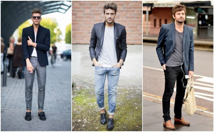 blazer homme jean street style idées