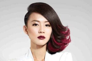 coloration cheveux techniques différentes ombré rouge