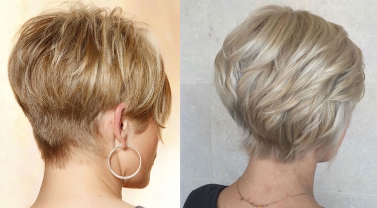Short haircut for a 50-year-old woman with or without an undercut