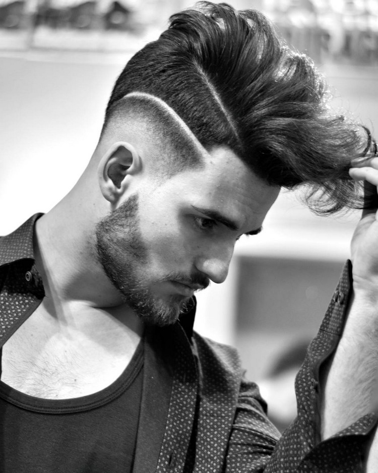 coupe homme cheveux long dégradés barbe tendances capillaires saison 2017 2018