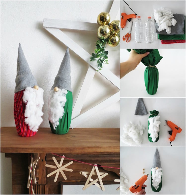 décoration de Noël à faire soi-même tissu gnome Noel tutoriel