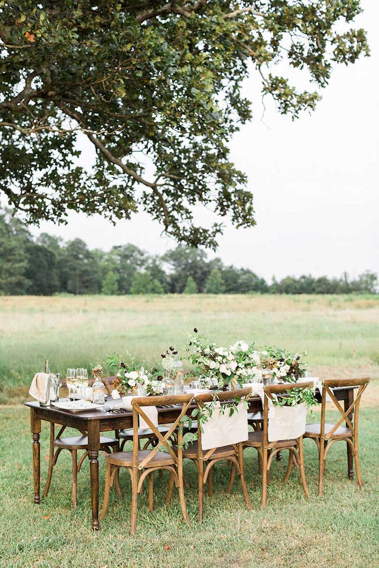 décoration table mariage automne plein air style rustique
